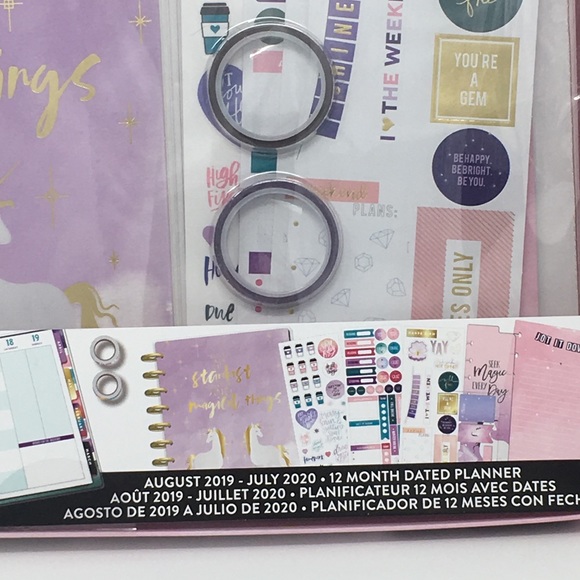 Magical Unicorn Happy Planner Kit 19-20 Student - Picture 2 of 6